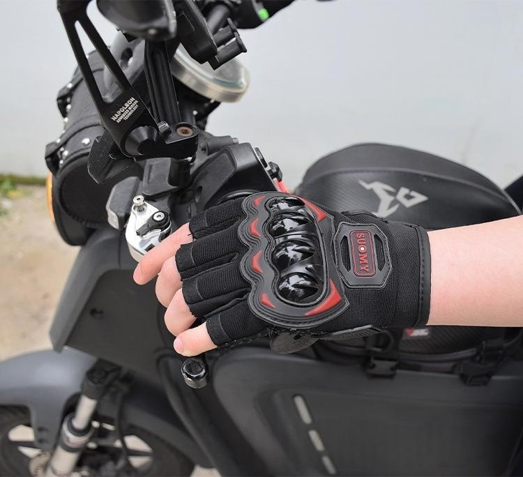 Sommer-Motorrad-Halbfingerhand – Motorcycle Glove Knuckle Bewertung und Preis