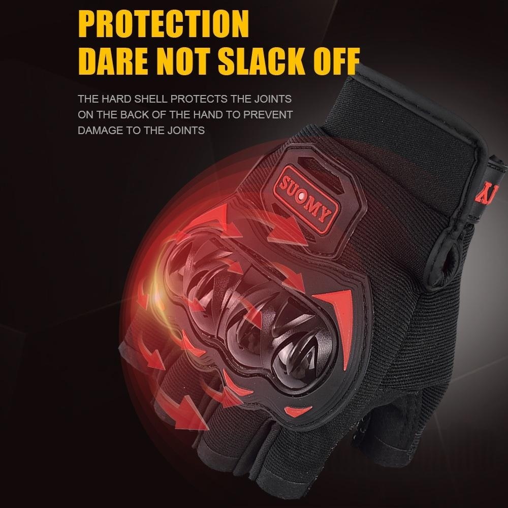 Sommer-Motorrad-Halbfingerhand – Motorcycle Glove Knuckle Bewertung und Preis