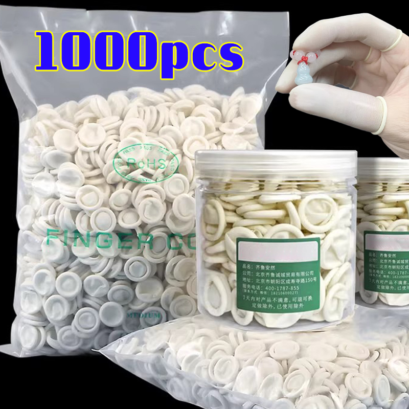 1000 Stück weiße Einweg-Finger – Latex Disposable Glove Bewertung und Preis