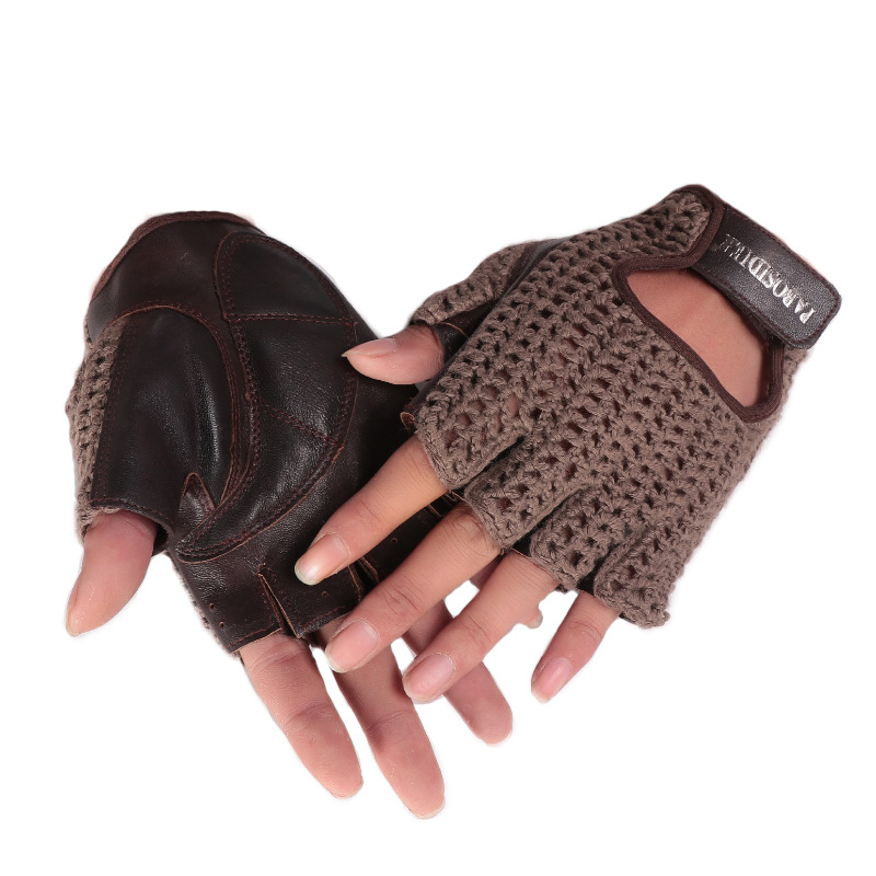 Unisex Sommer Halbfinger Retro – Leather Driving Glove Bewertung und Preis